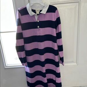 Crewcuts Kids Casual Dress - Pink and Black Stripes